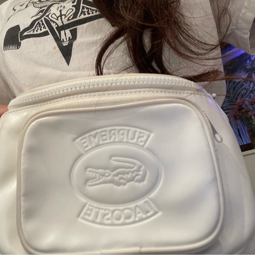 Supreme x Lacoste SS18 Waist Bag White (BRAND NEW) Authentic - Picture 3 of 3